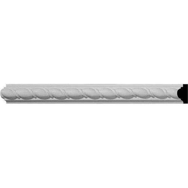 1 in. H x .62 in. P x 96 in. L Bulwark Rope Panel Moulding, Dwellingdesigns, Mfr#: DW69100